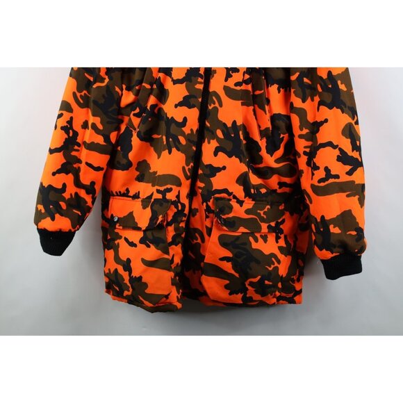 Vintage 90s Streetwear Mens Large Reversible Hooded Camouflage Parka Jacket - Picture 14 of 16